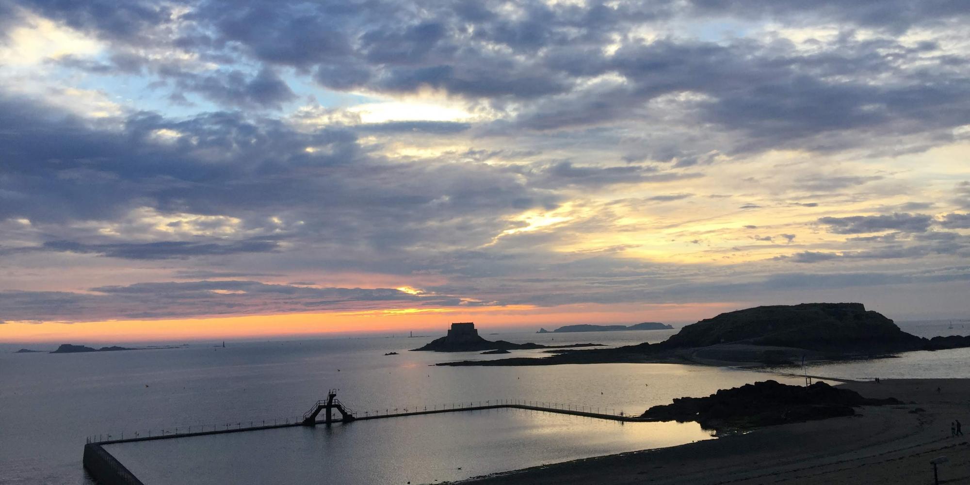 Plage de Bon Secours à Saint-Malo